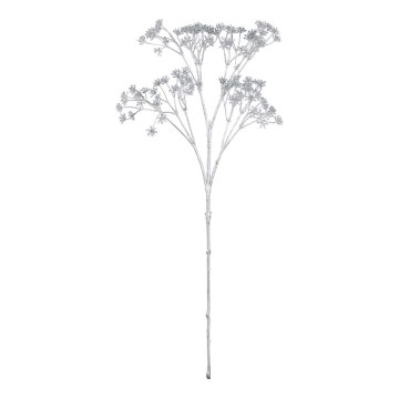 Eglo - Umetna roža 53 cm srebrna