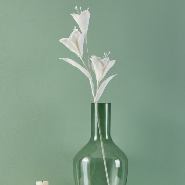 Eglo - Umetna roža 85 cm bela