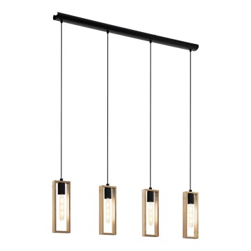 Eglo - Viseči lestenec na kabel 4xE27/60W/230V