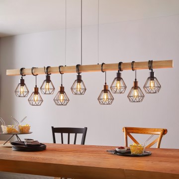 Eglo - Viseči lestenec na kablu TOWNSHEND 9xE27/60W/230V