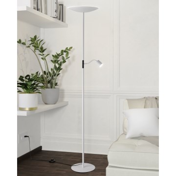 Eglo - zatemnjiva LED stoječa svetilka LED/26,5W/230V + LED/4W bela