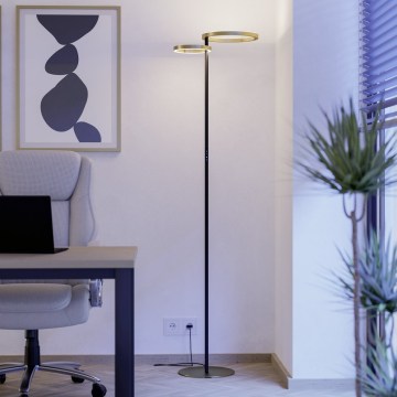 Eglo - zatemnjiva LED talna svetilka LED/16W/230V + LED/12W zlata/črna