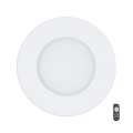 Eglo - Zatemnljiva vgradna stropna LED svetilka LED/5W/230V + daljinski upravljalnik, premera 12 cm