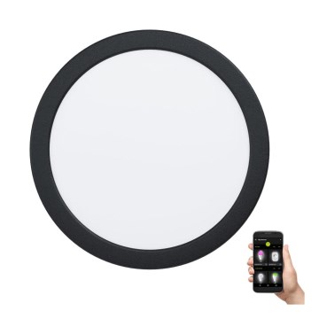 Eglo - zatemnljivo LED kopalniško vgradno stropno svetilo LED/16,5W/230V IP44 premera 21,6 cm
