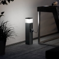 Eglo - Zunanja svetilka z dvema vtičnicama 1xE27/25W/230V IP54 antracit