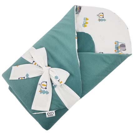 EKO - Bombažno pregrinjalo CARS 75x75 cm