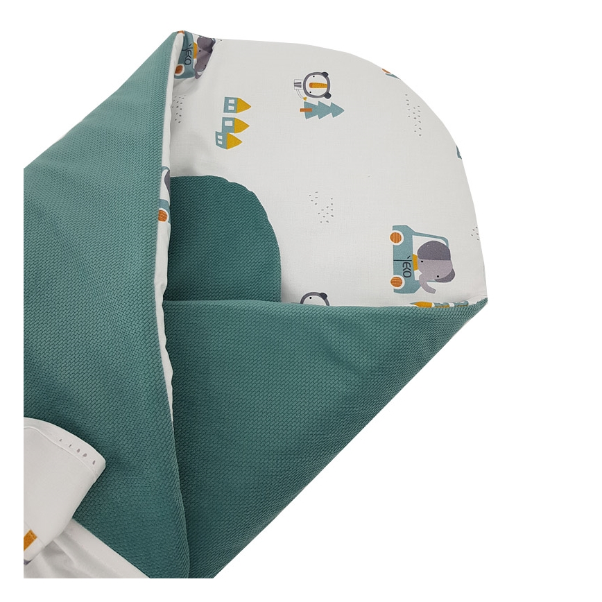 EKO - Bombažno pregrinjalo CARS 75x75 cm