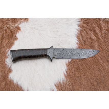 Ekskluziven nož iz damaščanskega jekla 13,8 cm javor
