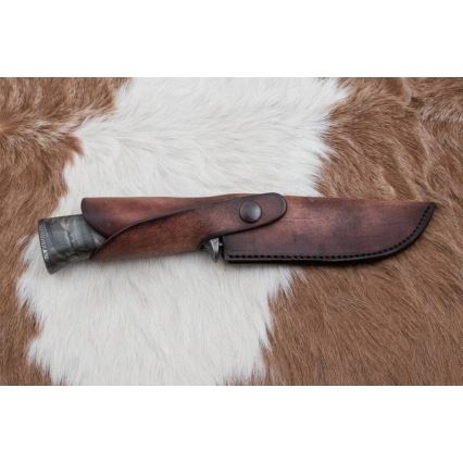 Ekskluziven nož iz damaščanskega jekla 14 cm pepel