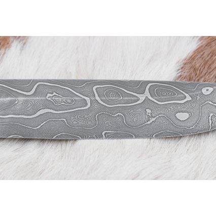 Ekskluziven nož iz damaščanskega jekla 14 cm pepel