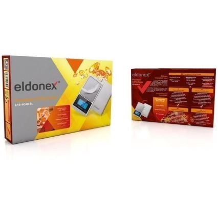ELDONEX EKS-4040-SL - Visoko natančna tehtnica 2xCR2032 srebrna