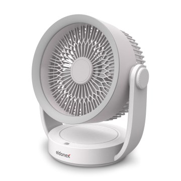 ELDONEX ESF-1010-WH - Polnilni namizni ventilator 9W/5V 4000 mAh bela