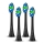 ELDONEX ETB-0002-BK - SET 4x nadomestnih glav SENSITIVE za zobno ščetko SonicPro, črne
