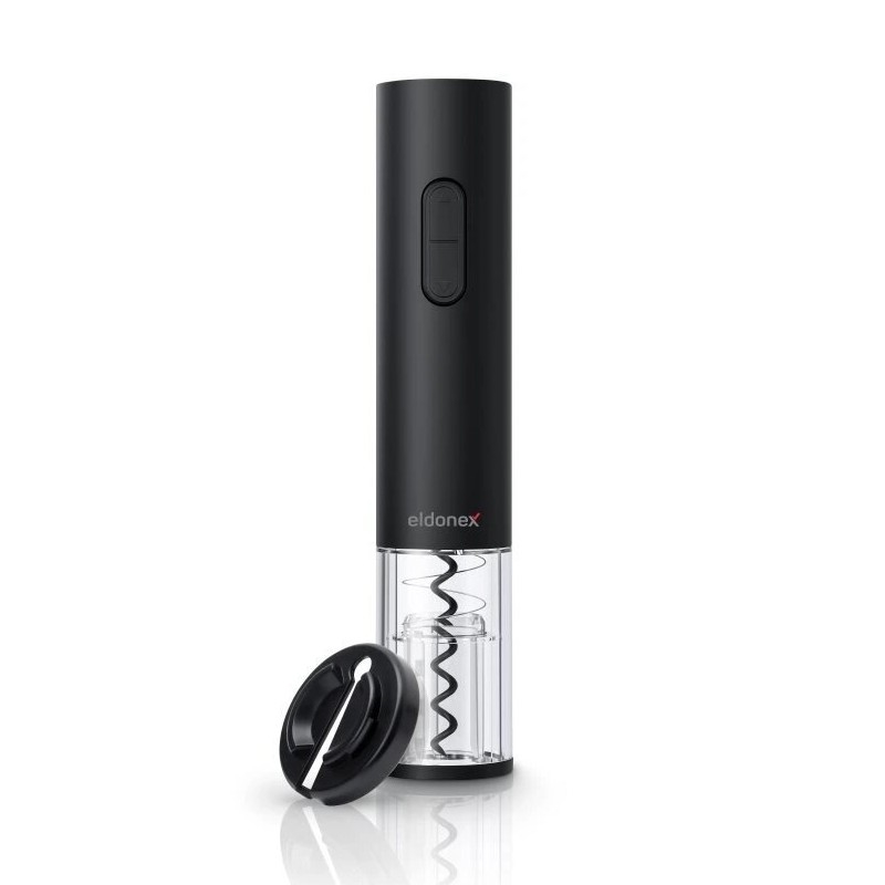 ELDONEX EWO-2100-BK - Električni odpirač za vino 4xAA črne barve