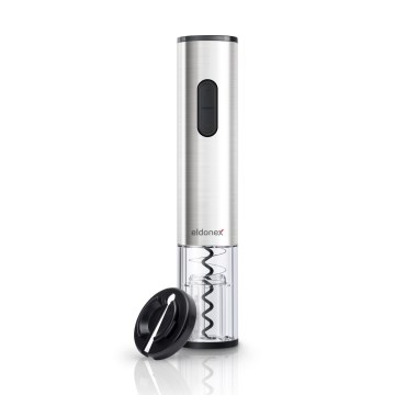ELDONEX EWO-2200-SL - Električni odpirač za vino 4xAA mat krom