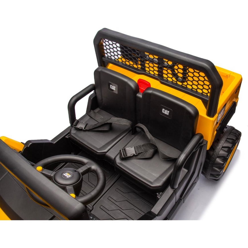 Električni avto CAT 60W/7500 mAh rumena/črna + Daljinski upravljalnik