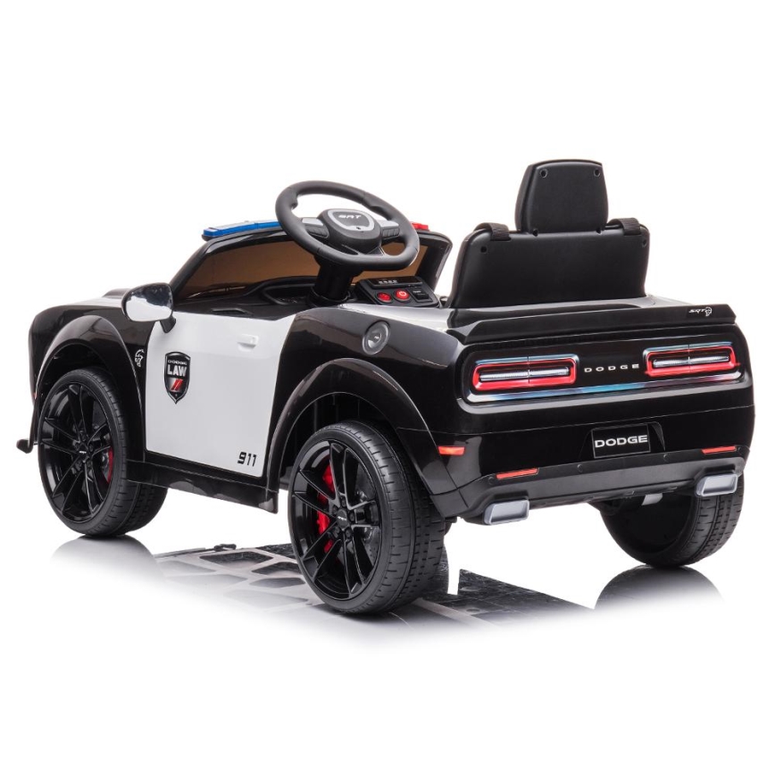 Električni avto Dodge Challenger Police avto 50W/4500 mAh  črna/bela