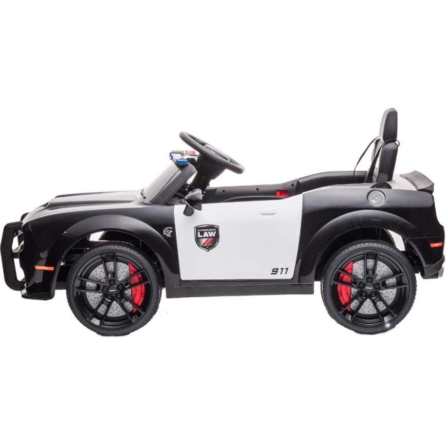 Električni avto Dodge Challenger Police avto 50W/4500 mAh  črna/bela