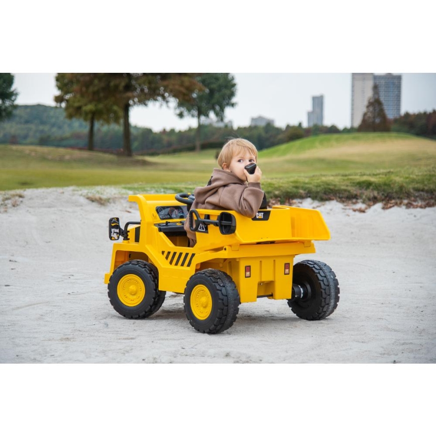 Električni avto Loader CAT 60W/4500 mAh rumena/črna