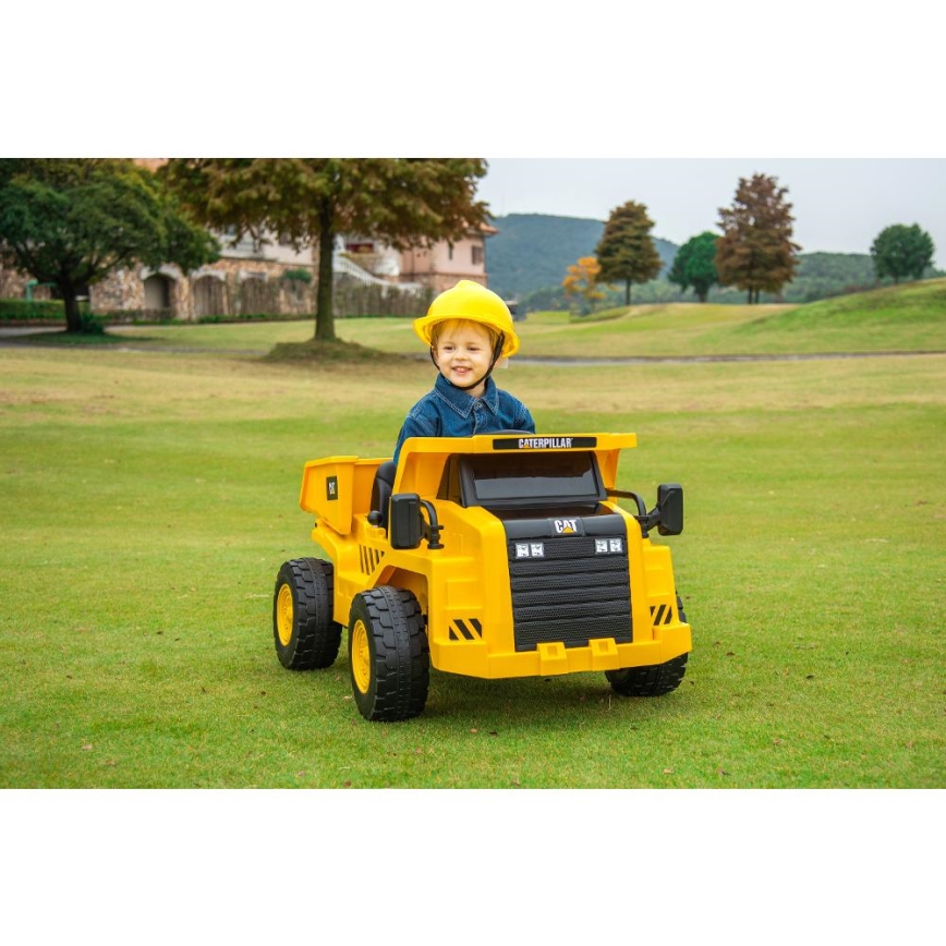 Električni avto Loader CAT 60W/4500 mAh rumena/črna