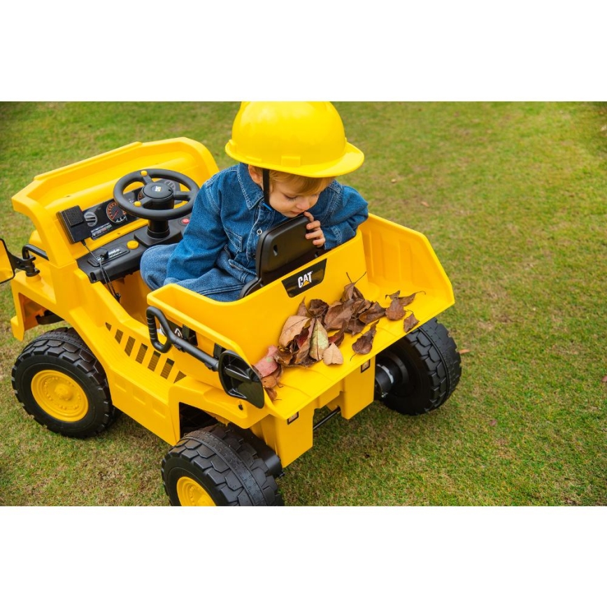 Električni avto Loader CAT 60W/4500 mAh rumena/črna