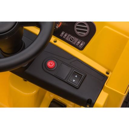 Električni avto Loader CAT 60W/4500 mAh rumena/črna