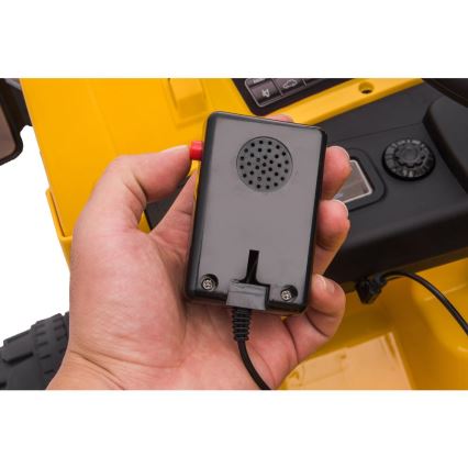 Električni avto Loader CAT 60W/4500 mAh rumena/črna