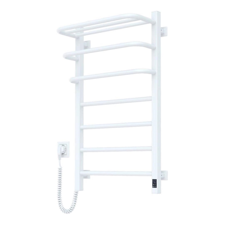 Električni kopalniški radiator s termostatom FORTIS 350W/230V 80,6 cm IP44 bela leva