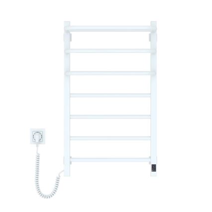 Električni kopalniški radiator s termostatom FORTIS 350W/230V 80,6 cm IP44 bela leva