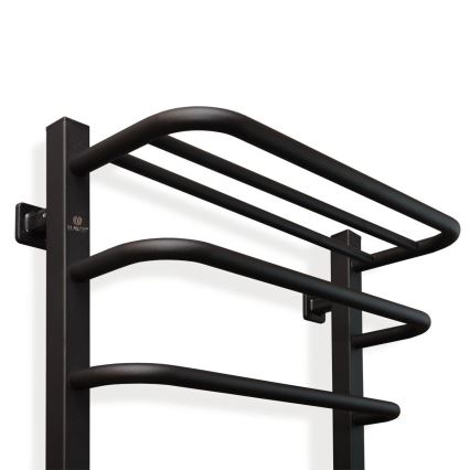 Električni kopalniški radiator s termostatom FORTIS 350W/230V 80,6 cm IP44 črna desno kvadraten