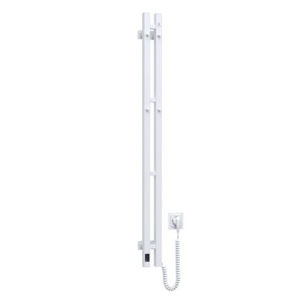 Električni nosilec za brisače s termostatom SILOUETTE 187W/230V 120,6 cm IP44 bela desno kvadraten