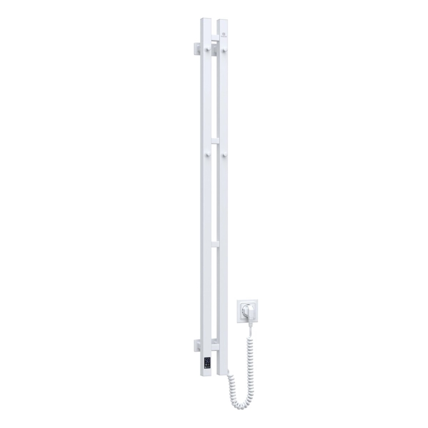 Električni nosilec za brisače s termostatom SILOUETTE 187W/230V 120,6 cm IP44 bela desno kvadraten
