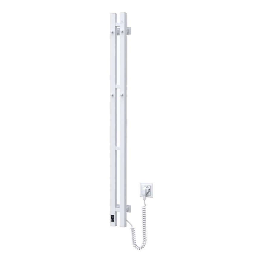 Električni nosilec za brisače s termostatom SILOUETTE 187W/230V 120,6 cm IP44 bela desno kvadraten