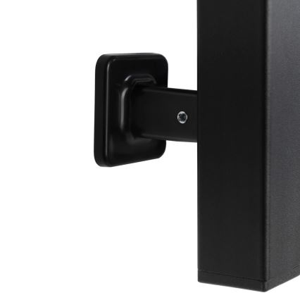 Električni nosilec za brisače s termostatom SILOUETTE 187W/230V 120,6 cm IP44 črna desno kvadraten