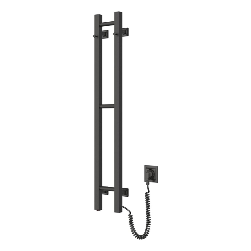 Električni nosilec za brisače SILOUETTE 187W/230V 101,1 cm IP44 črna desno kvadraten