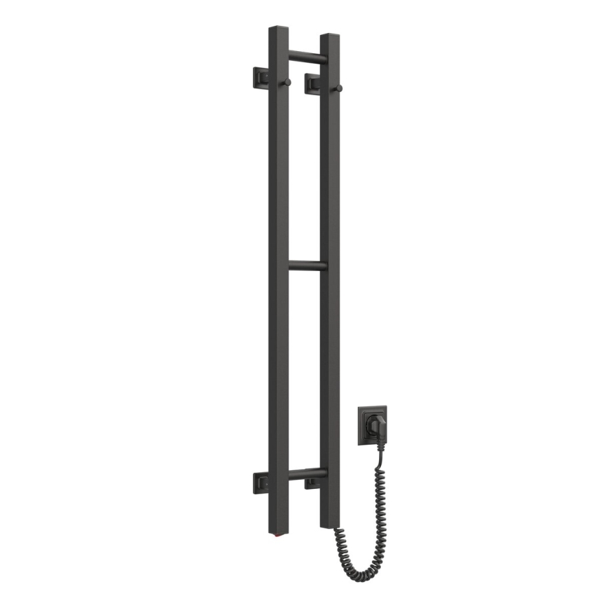 Električni nosilec za brisače SILOUETTE 187W/230V 101,1 cm IP44 črna desno kvadraten
