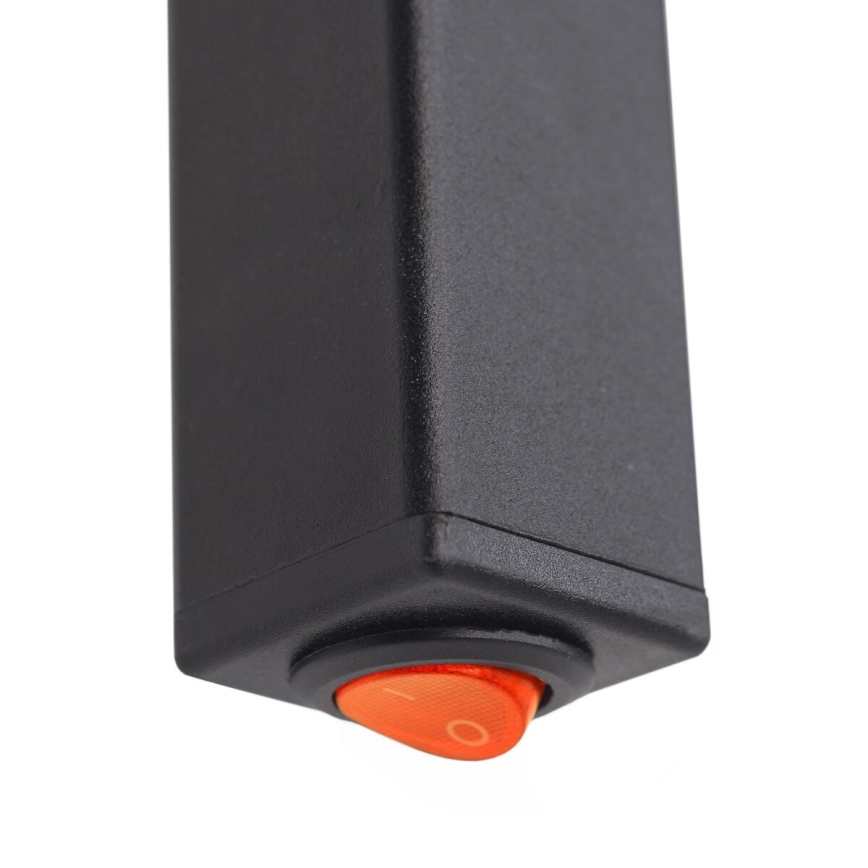 Električni nosilec za brisače SILOUETTE 187W/230V 101,1 cm IP44 črna desno kvadraten