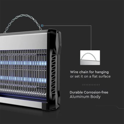 Električni odstranjevalec insektov 2x15W/230V 100m2