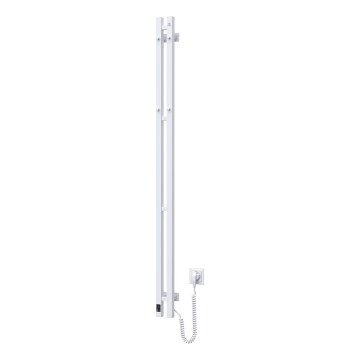 Električni radiator za brisače SILOUETTE s termostatom, 200 W/230 V, 150,6 cm, IP44, bela, desna