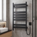 Električni sušilnik brisač z termostatom LARGO 168W 80x50 cm črna desna