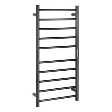 Električni sušilnik za brisače 45x96 cm 130W nerjaveče jeklo/črna