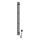 Električni sušilnik za brisače s termostatom SILOUETTE 106W 150x9 cm črna desna