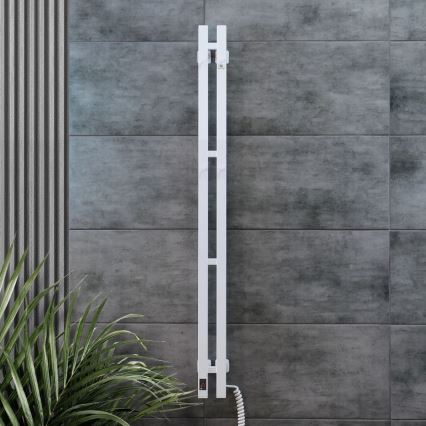 Električni radiator za brisače SILOUETTE s termostatom, 200 W/230 V, 150,6 cm, IP44, bela, desna