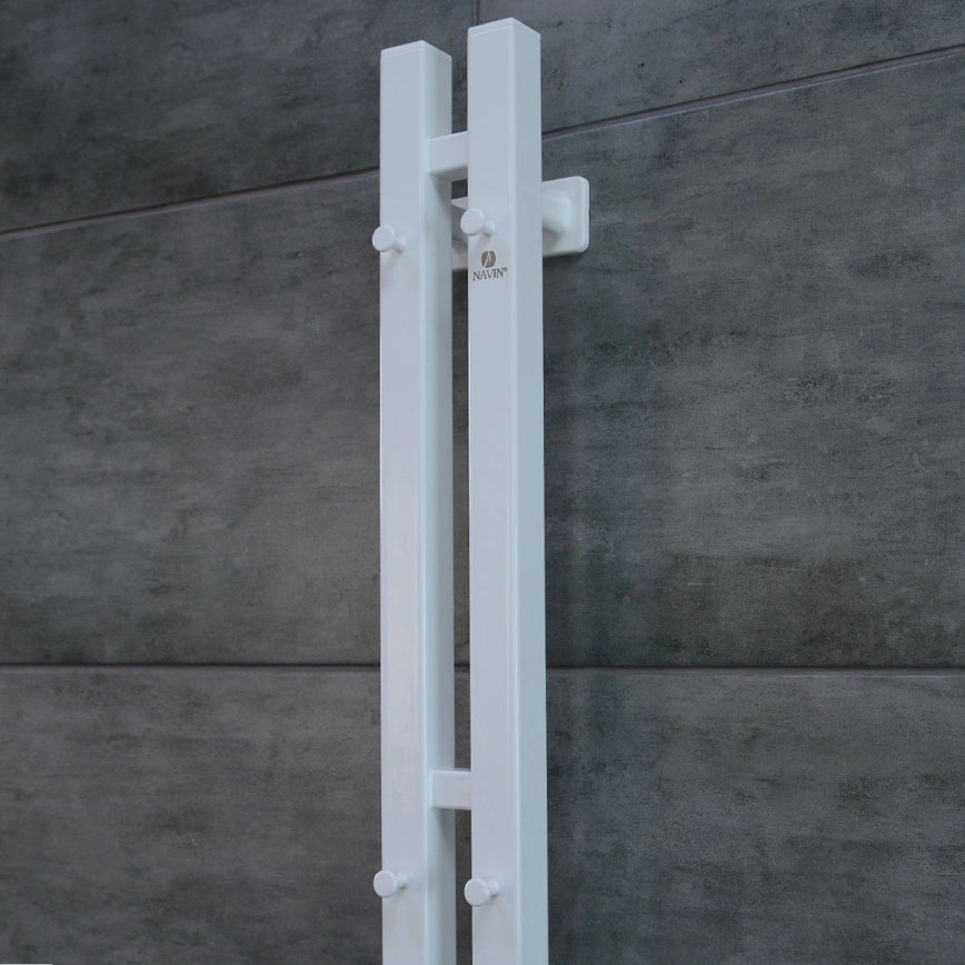 Električni radiator za brisače SILOUETTE s termostatom, 200 W/230 V, 150,6 cm, IP44, bela, desna