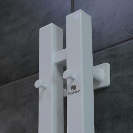 Električni radiator za brisače SILOUETTE s termostatom, 200 W/230 V, 150,6 cm, IP44, bela, desna
