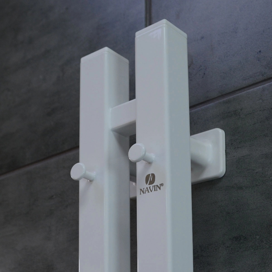 Električni radiator za brisače SILOUETTE s termostatom, 200 W/230 V, 150,6 cm, IP44, bela, desna