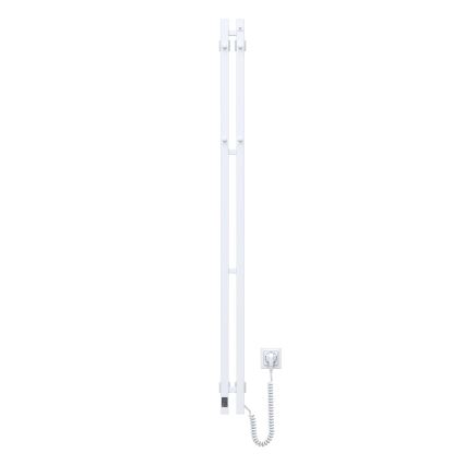 Električni radiator za brisače SILOUETTE s termostatom, 200 W/230 V, 150,6 cm, IP44, bela, desna
