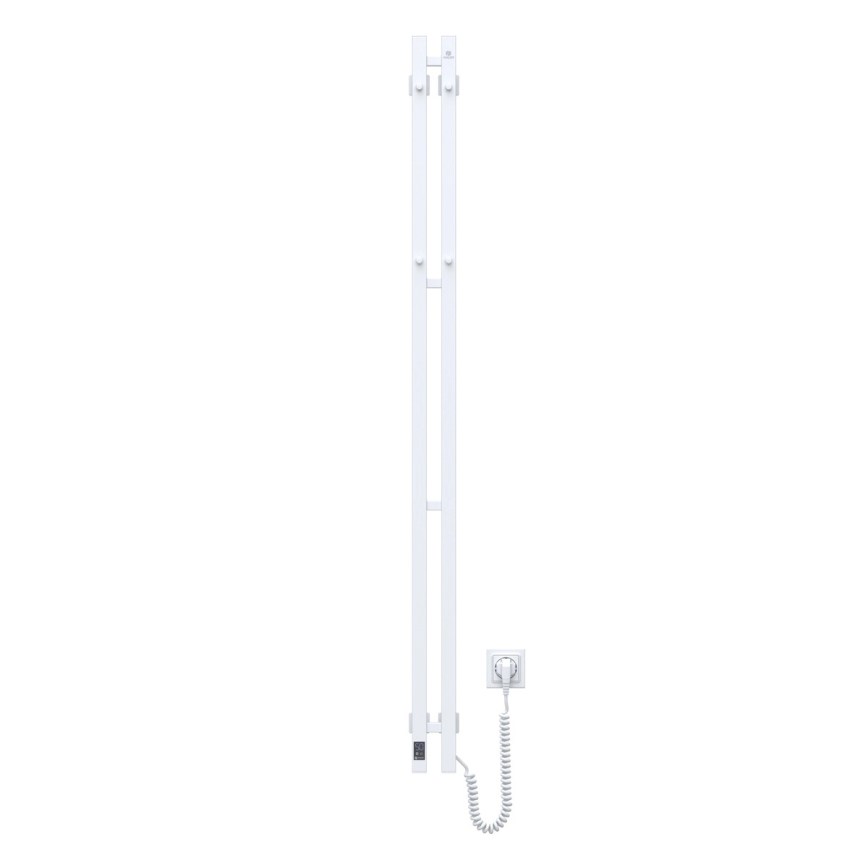 Električni radiator za brisače SILOUETTE s termostatom, 200 W/230 V, 150,6 cm, IP44, bela, desna
