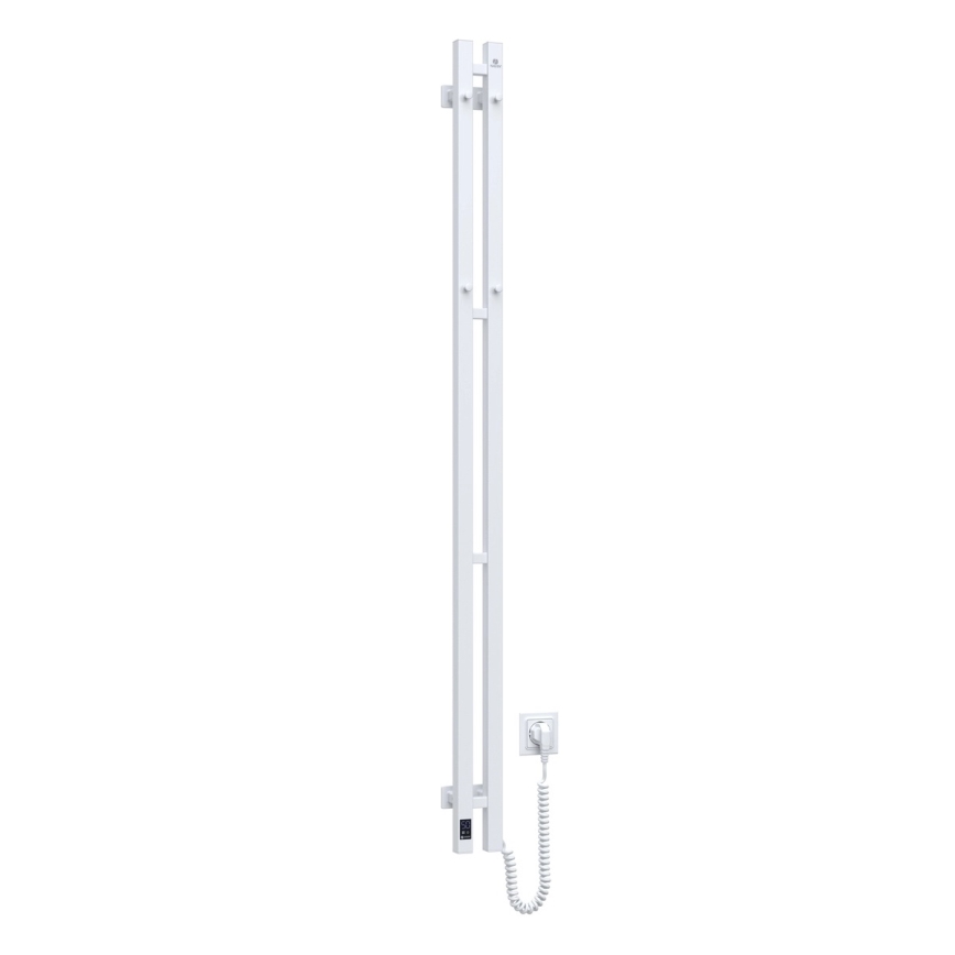 Električni radiator za brisače SILOUETTE s termostatom, 200 W/230 V, 150,6 cm, IP44, bela, desna