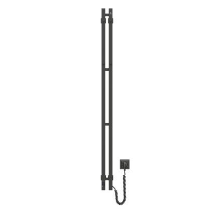 Električni sušilnik za brisače s termostatom SILOUETTE 200W/230V 150,6cm IP44 črna desna